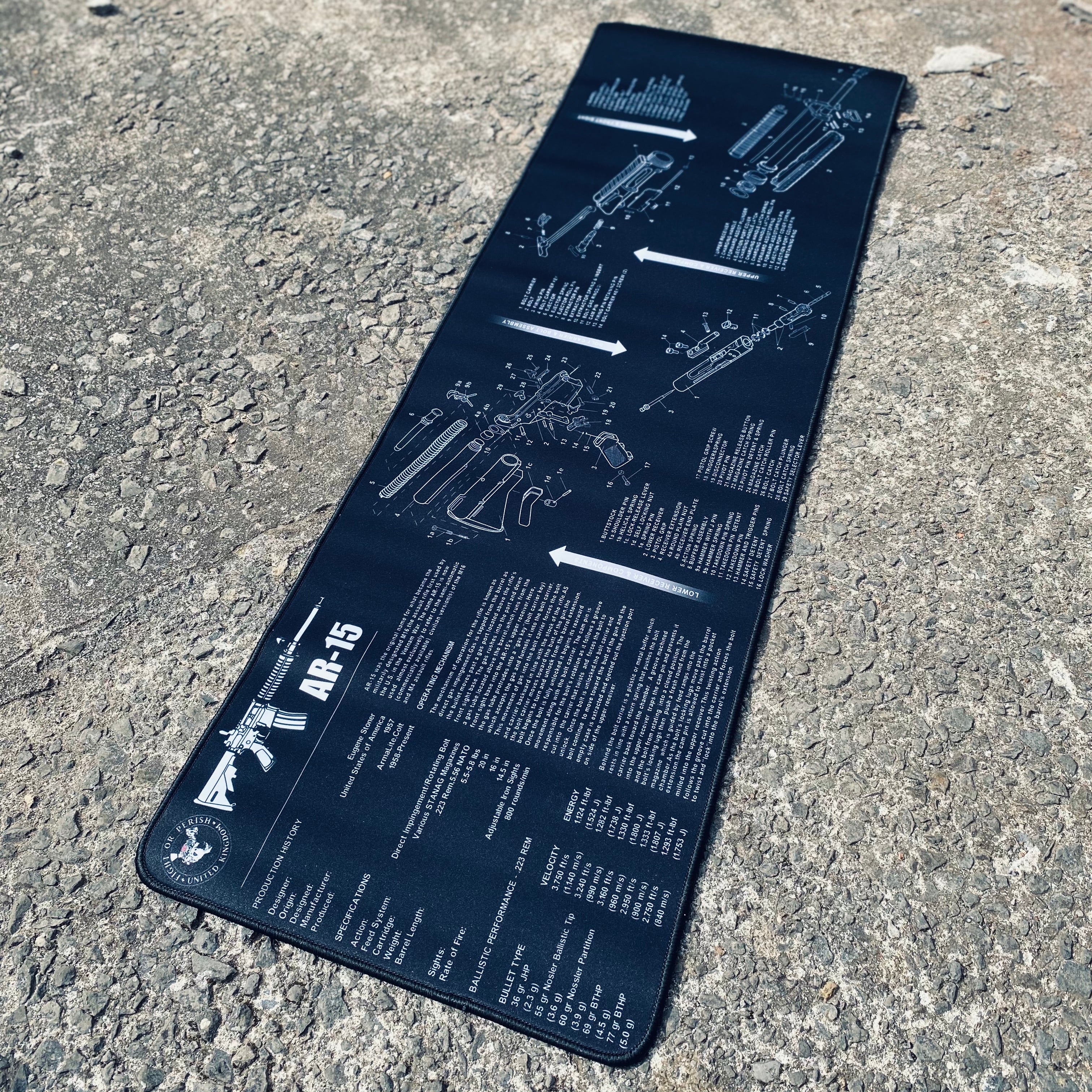 ERGO Gun Cleaning Mat – Rifle (12″x36″) - ERGO Grips